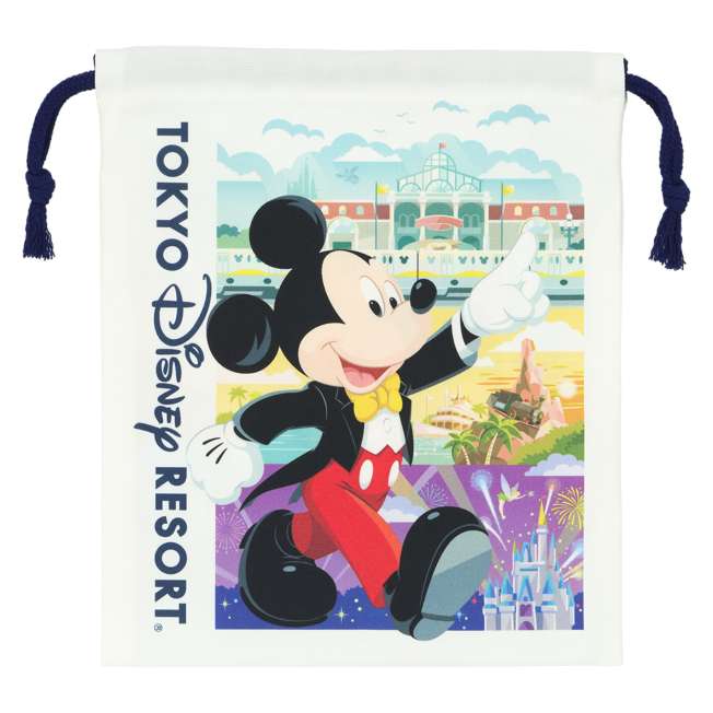 Bolsita con cordón Mickey Mouse y Minnie Mouse