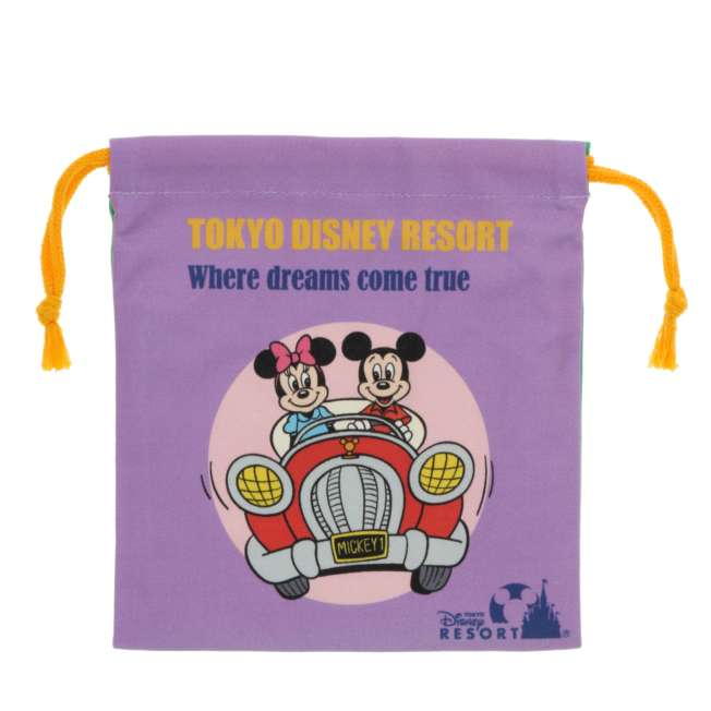 Set de 3 bolsas con cordón de Mickey y Minnie