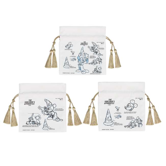 Set de 3 bolsitas con cordón de Mickey Mouse