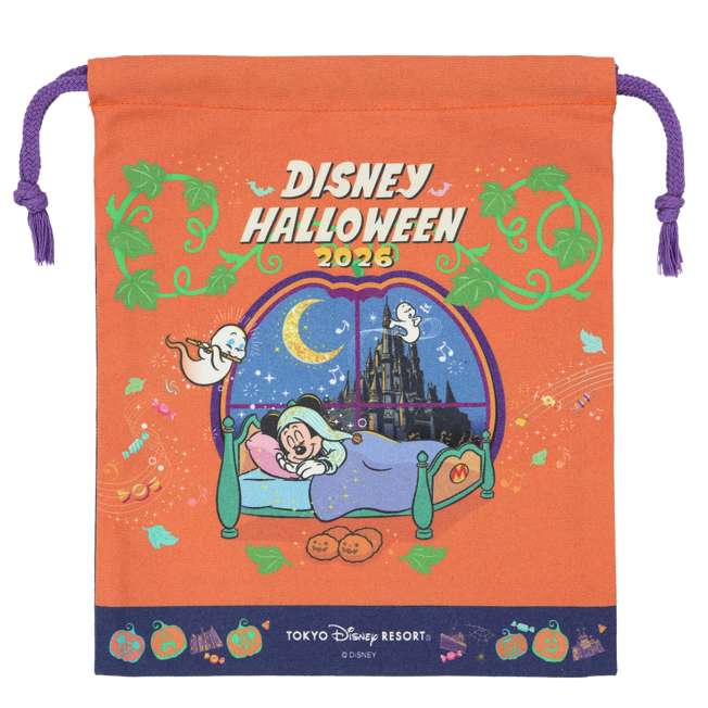 Bolsa con cordón Mickey Mouse y amigos - Halloween Disney