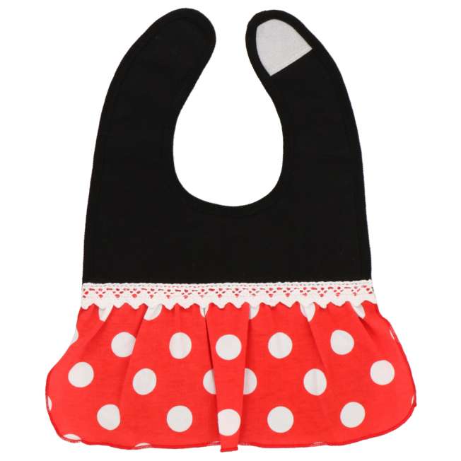 Babero para bebé con cintillo de Minnie Mouse