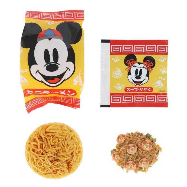 Mini ramen en caja de papel de Mickey Mouse y sus amigos
