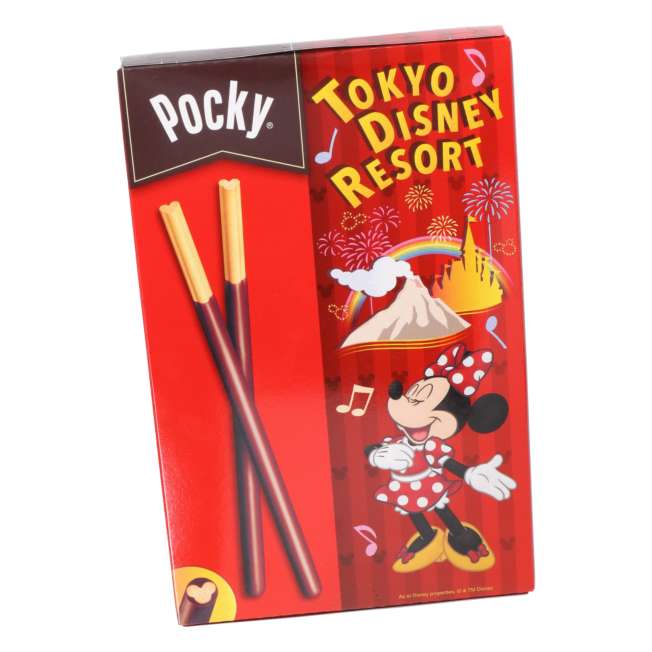 Pocky de Mickey y Minnie en caja de papel