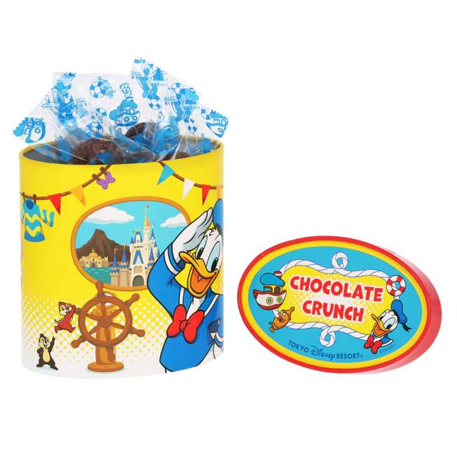 Chocolate crunch en caja de papel: Donald, Chip y Dale