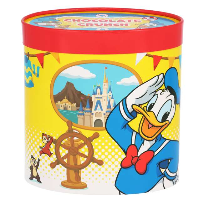 Chocolate crunch en caja de papel: Donald, Chip y Dale