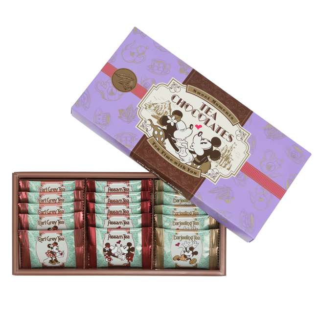 Chocolates en caja de Mickey y Minnie