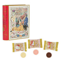 Chocolates en lata tipo libro de La Bella y la Bestia