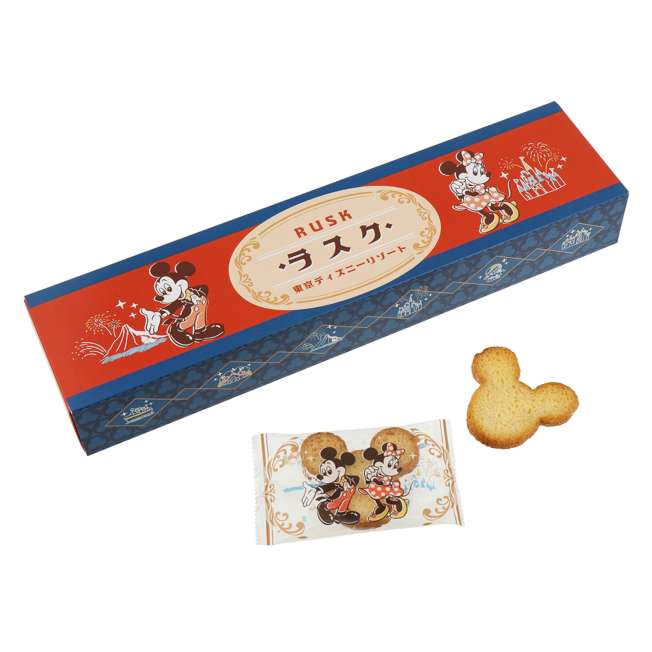Tostadas tipo rusk de Mickey Mouse y Minnie Mouse