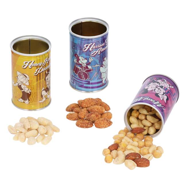 3 latas de frutos secos surtidos de Mickey Mouse