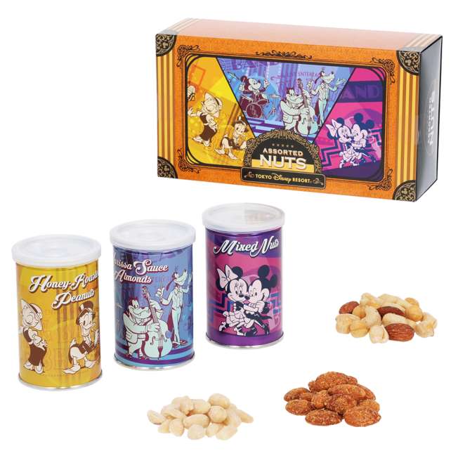 3 latas de frutos secos surtidos de Mickey Mouse