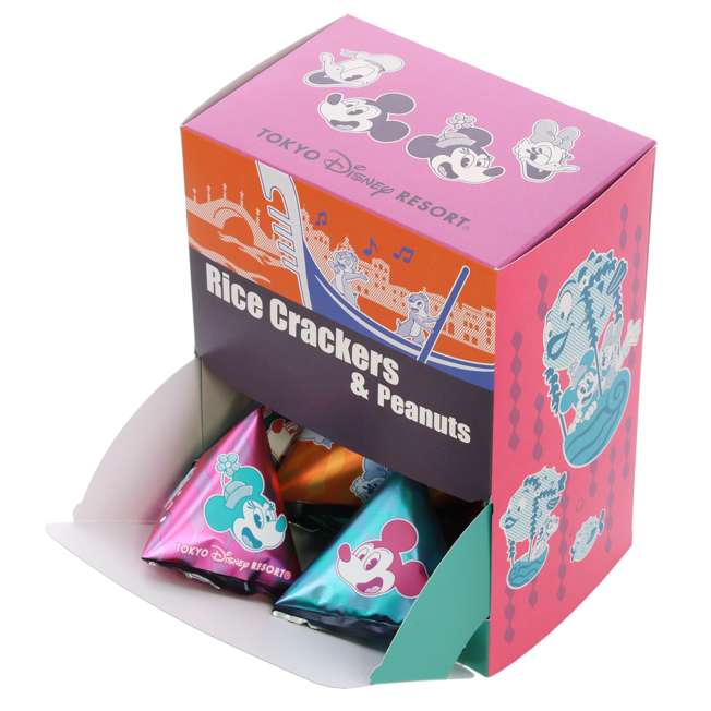 Caja de galletas de arroz y maní de Mickey Mouse