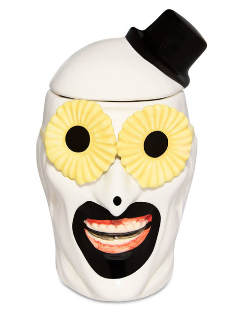 Taza de café con tapa de margaritas de Art the Clown