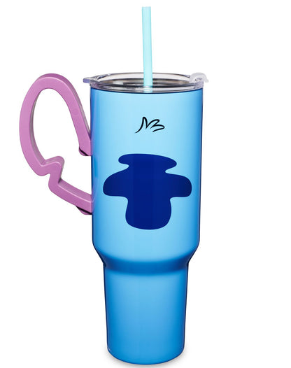 Vaso de viaje de Stitch con asa y bombilla, 40 oz
