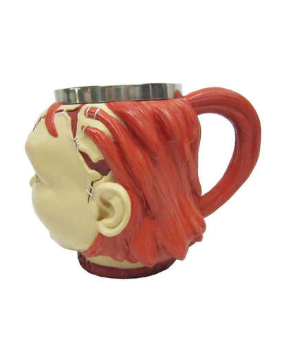 Taza de café de resina con cabeza de Chucky