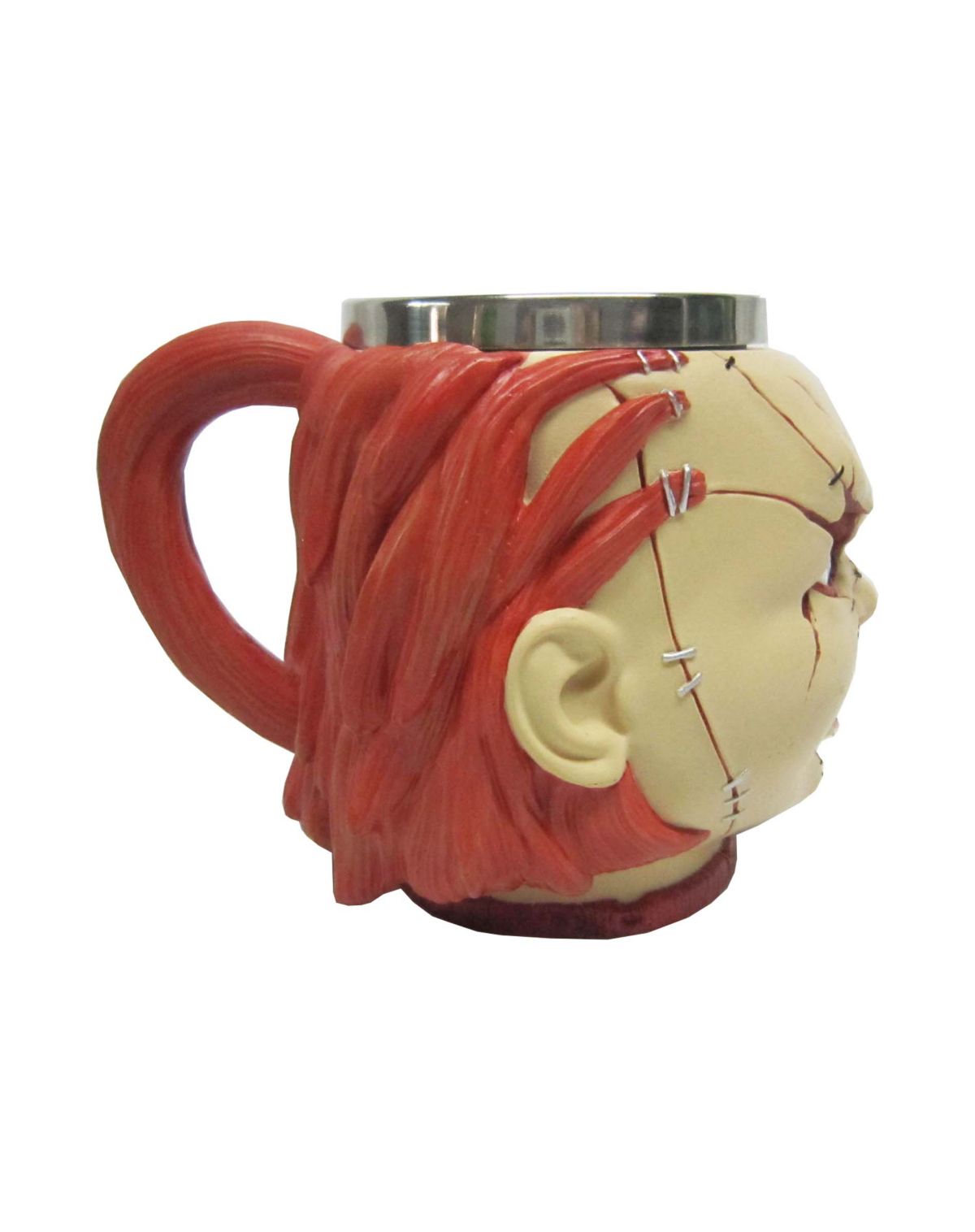 Taza de café de resina con cabeza de Chucky