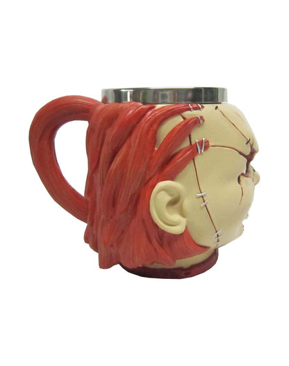 Taza de café de resina con cabeza de Chucky