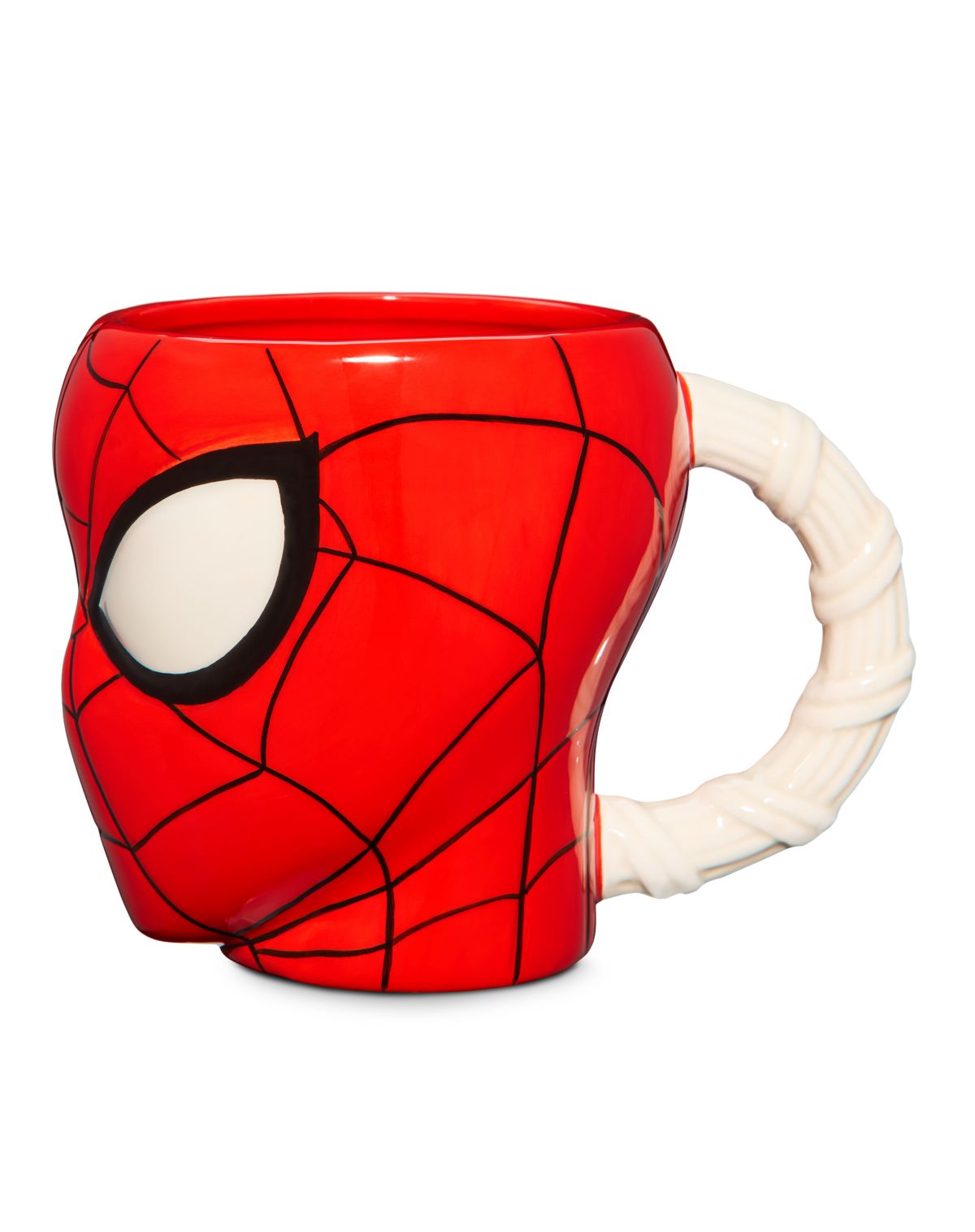 Taza de cerámica Spider-Man con asa moldeada, 20 oz