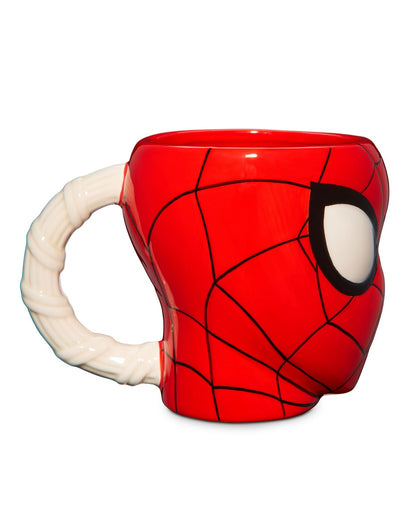 Taza de cerámica Spider-Man con asa moldeada, 20 oz