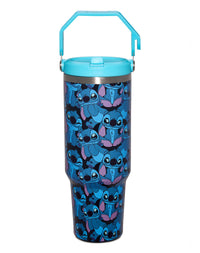 Vaso Lilo & Stitch con asa y estampado de Stitch, 40 oz
