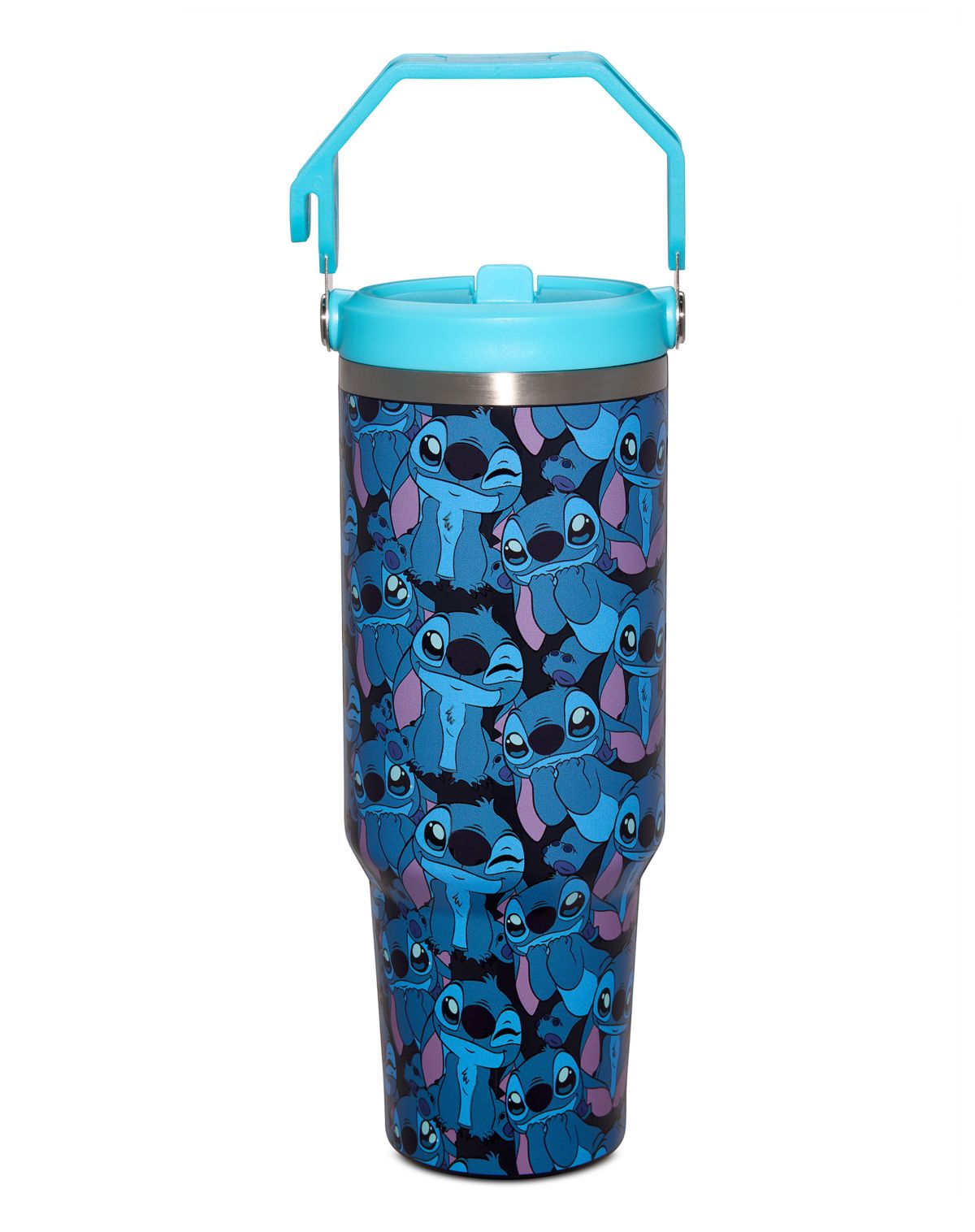 Vaso Lilo & Stitch con asa y estampado de Stitch, 40 oz