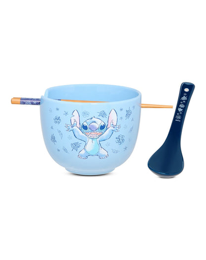 Set de bowl para ramen y utensilios Stitch