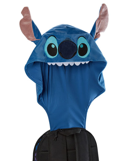Mochila con capucha floral tropical de Stitch