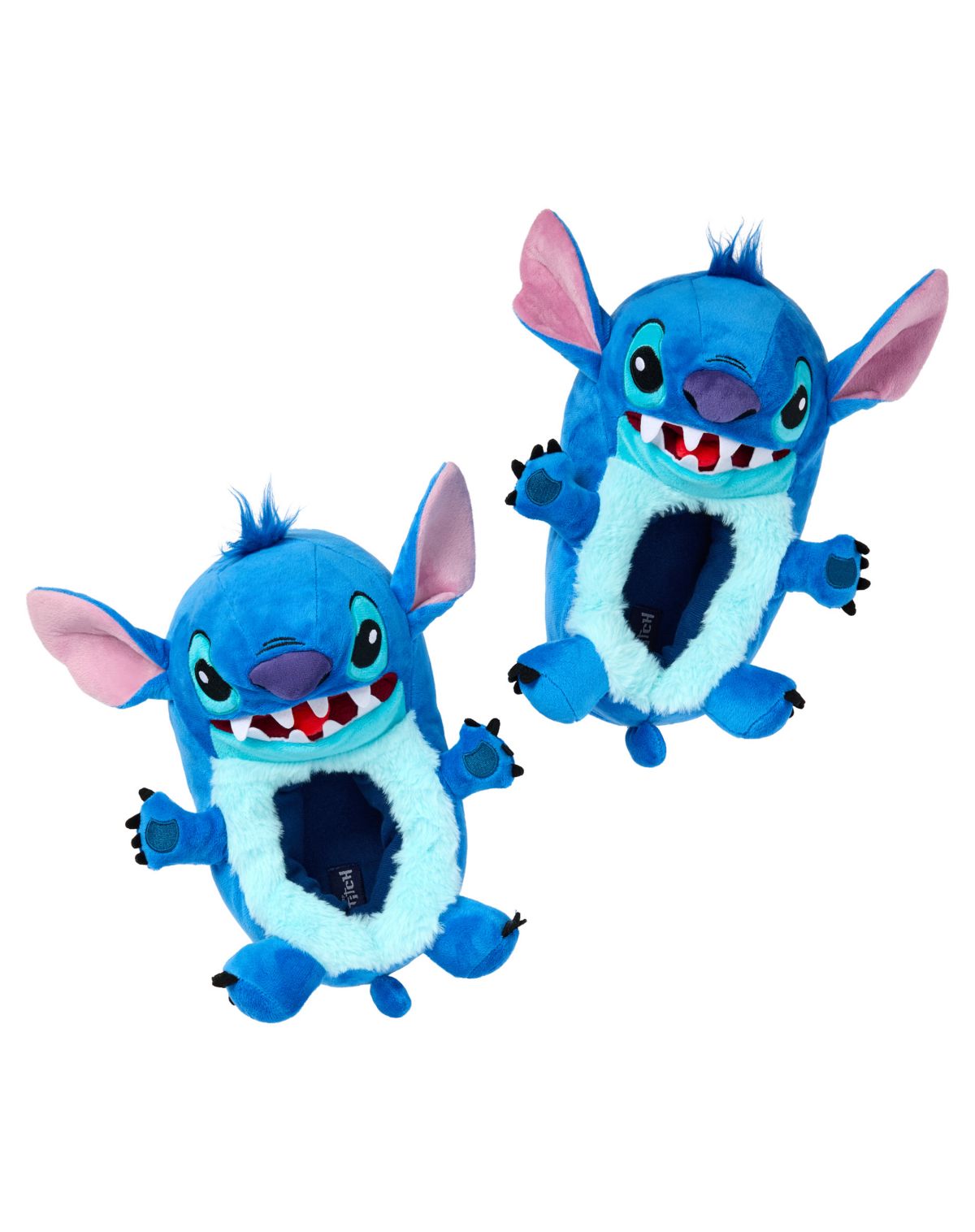 Pantuflas de peluche 3D con lengua de Stitch