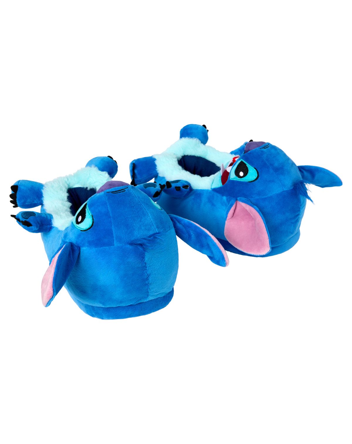 Pantuflas de peluche 3D con lengua de Stitch