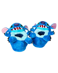 Pantuflas de peluche 3D con lengua de Stitch