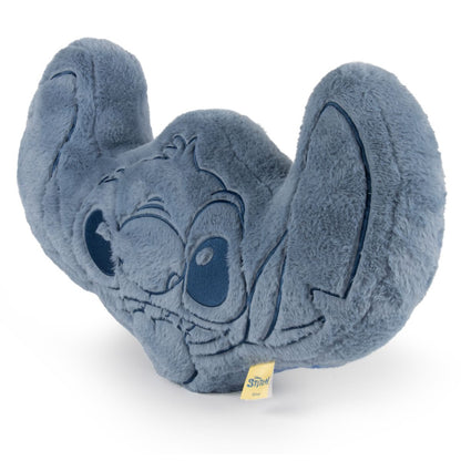 Cojín de peluche azul con forma de Stitch