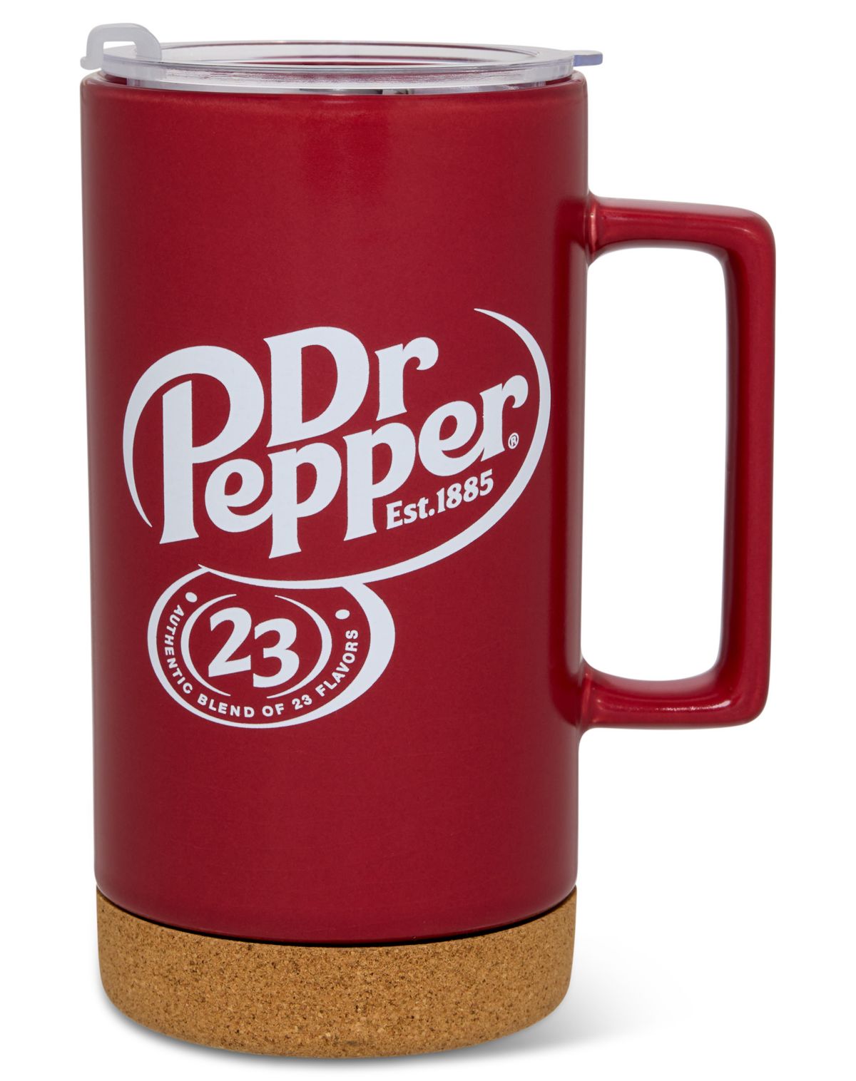 Taza de café Dr. Pepper para llevar con llavero