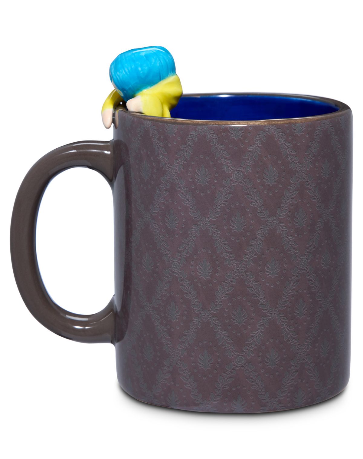 Tazón de café Coraline con figura asomada, 16 oz
