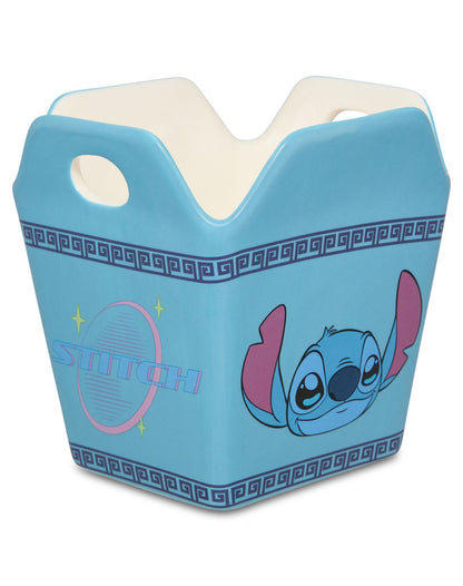 Tazón Stitch tipo caja para llevar con palitos