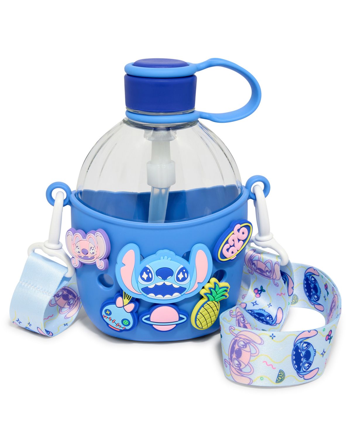 Botella de agua Stitch Charms con correa - 22 oz