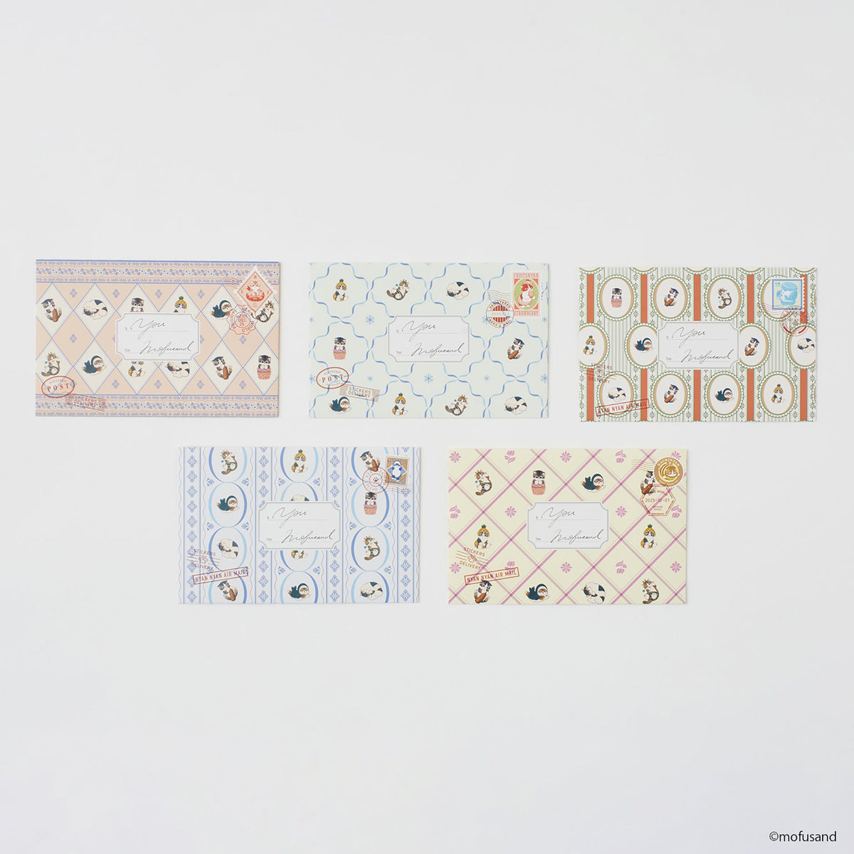 Stickers Mofusand: cartas de gatitos