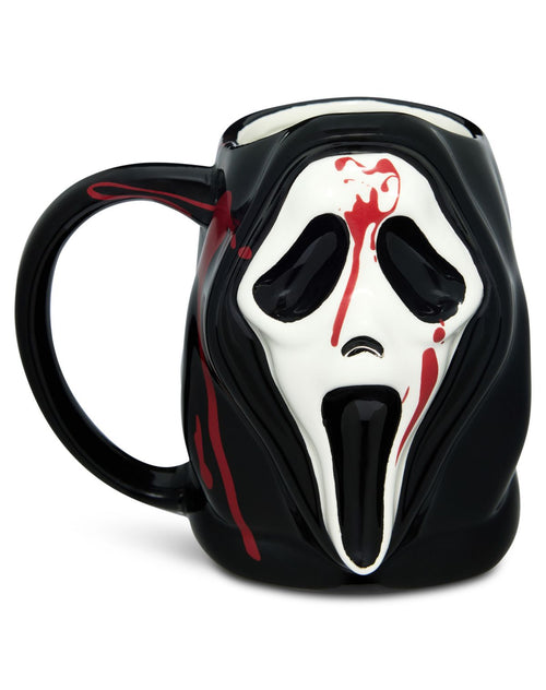 Taza moldeada ensangrentada de Ghost Face, 16 oz