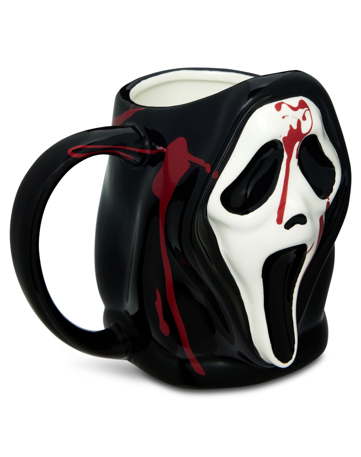 Taza moldeada ensangrentada de Ghost Face, 16 oz