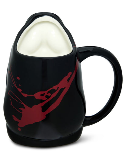 Taza moldeada ensangrentada de Ghost Face, 16 oz