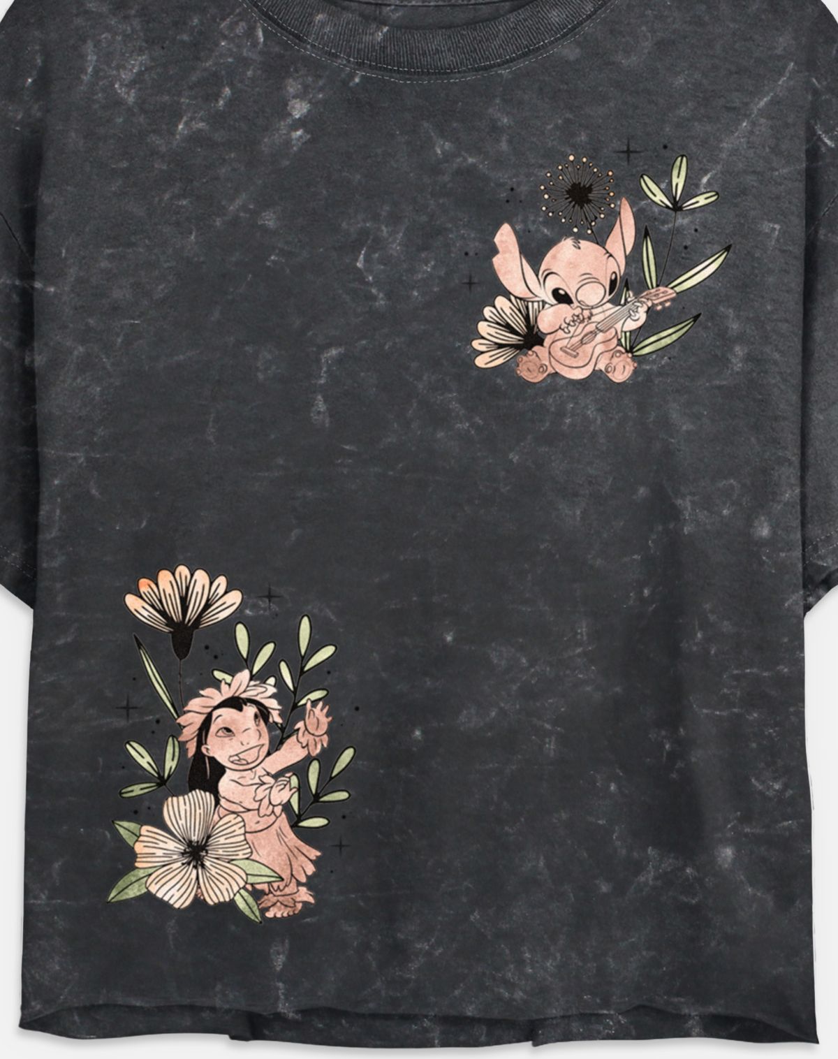 Polera corta Stitch Flower Bud - Lilo & Stitch