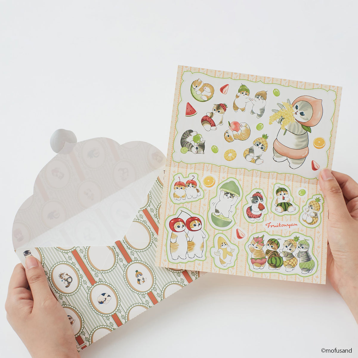 Stickers Mofusand: cartas de gatitos