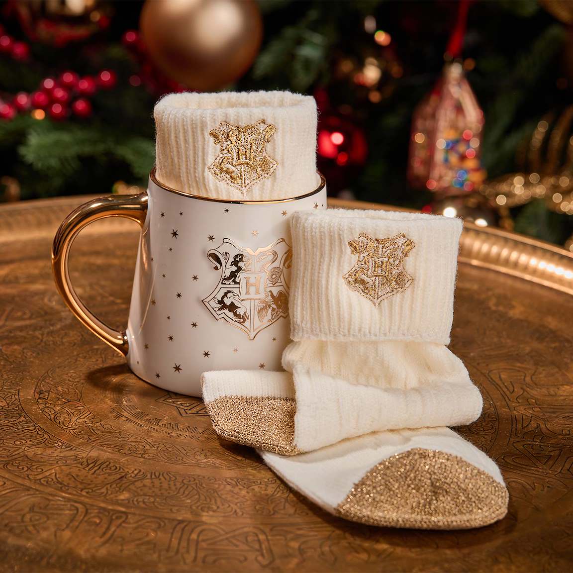 Set de regalo navideño Castillo de Hogwarts