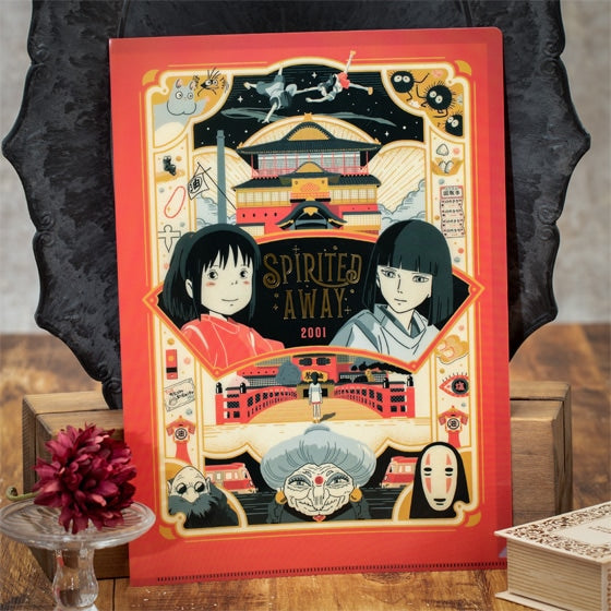 Spirited Away Carpeta Transparente Marco Retro
