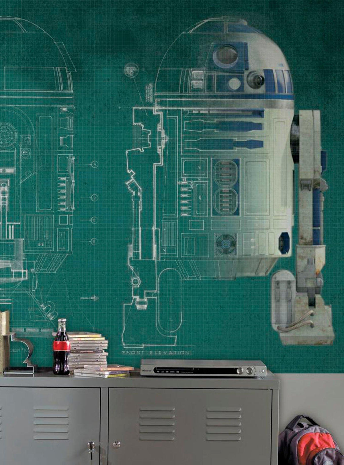 Mural adhesivo Star Wars de R2-D2