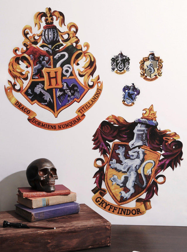 Adhesivos de pared con escudos de Harry Potter