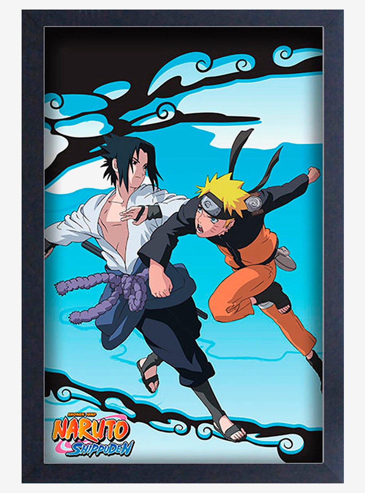 Cuadro enmarcado Naruto Shippuden: Sasuke vs. Naruto