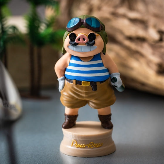 Figura Bobblehead Mini Porco Rosso de vacaciones