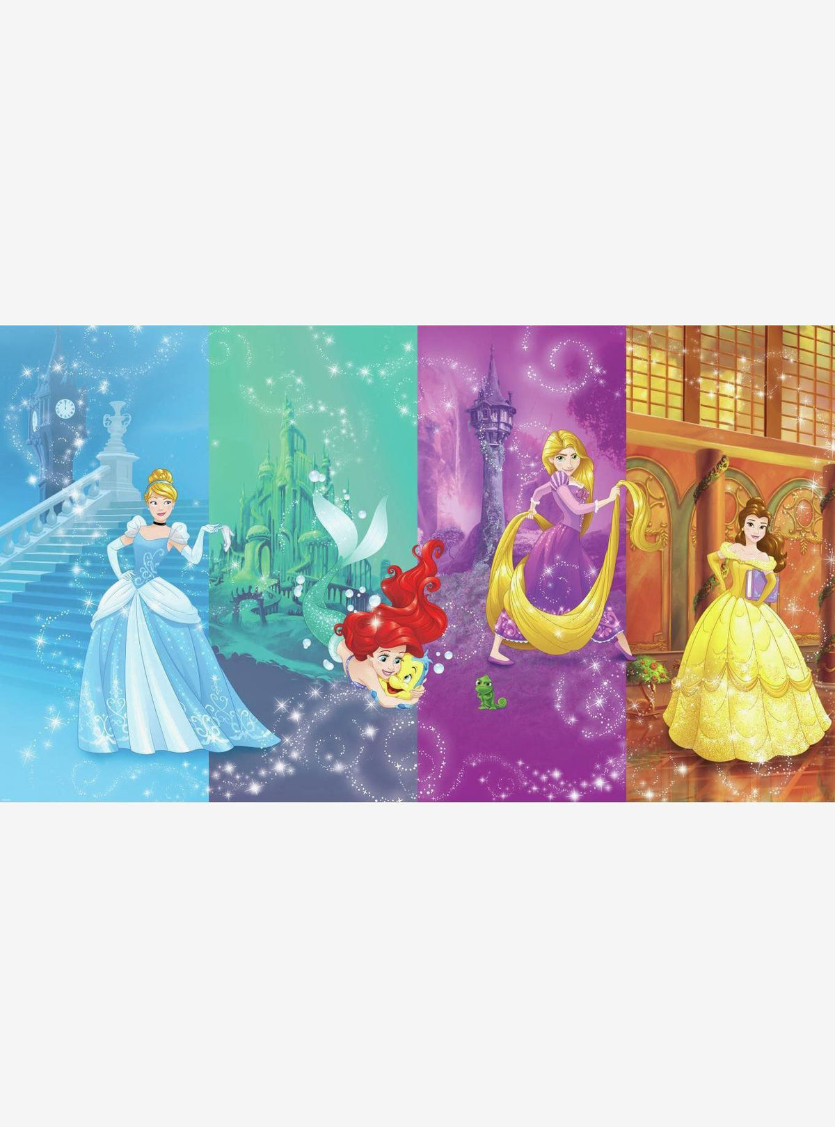 Mural preencolado Disney Princesses