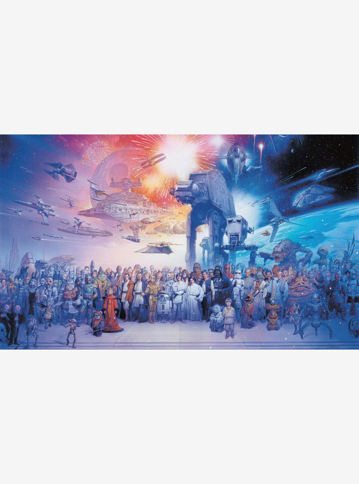Mural preencolado Star Wars Saga
