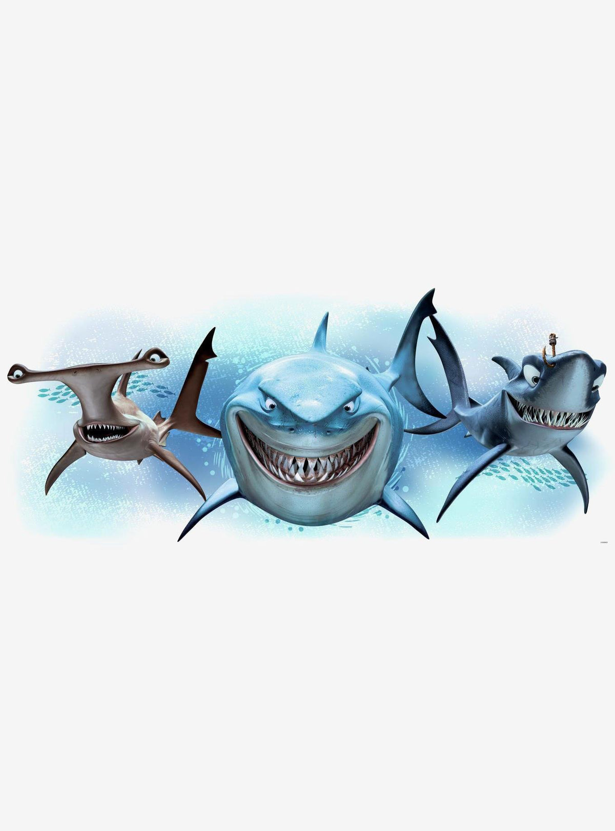 Adhesivos murales gigantes de Tiburones de Buscando a Nemo