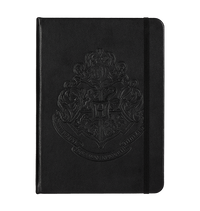 Cuaderno Hogwarts con emblema en relieve